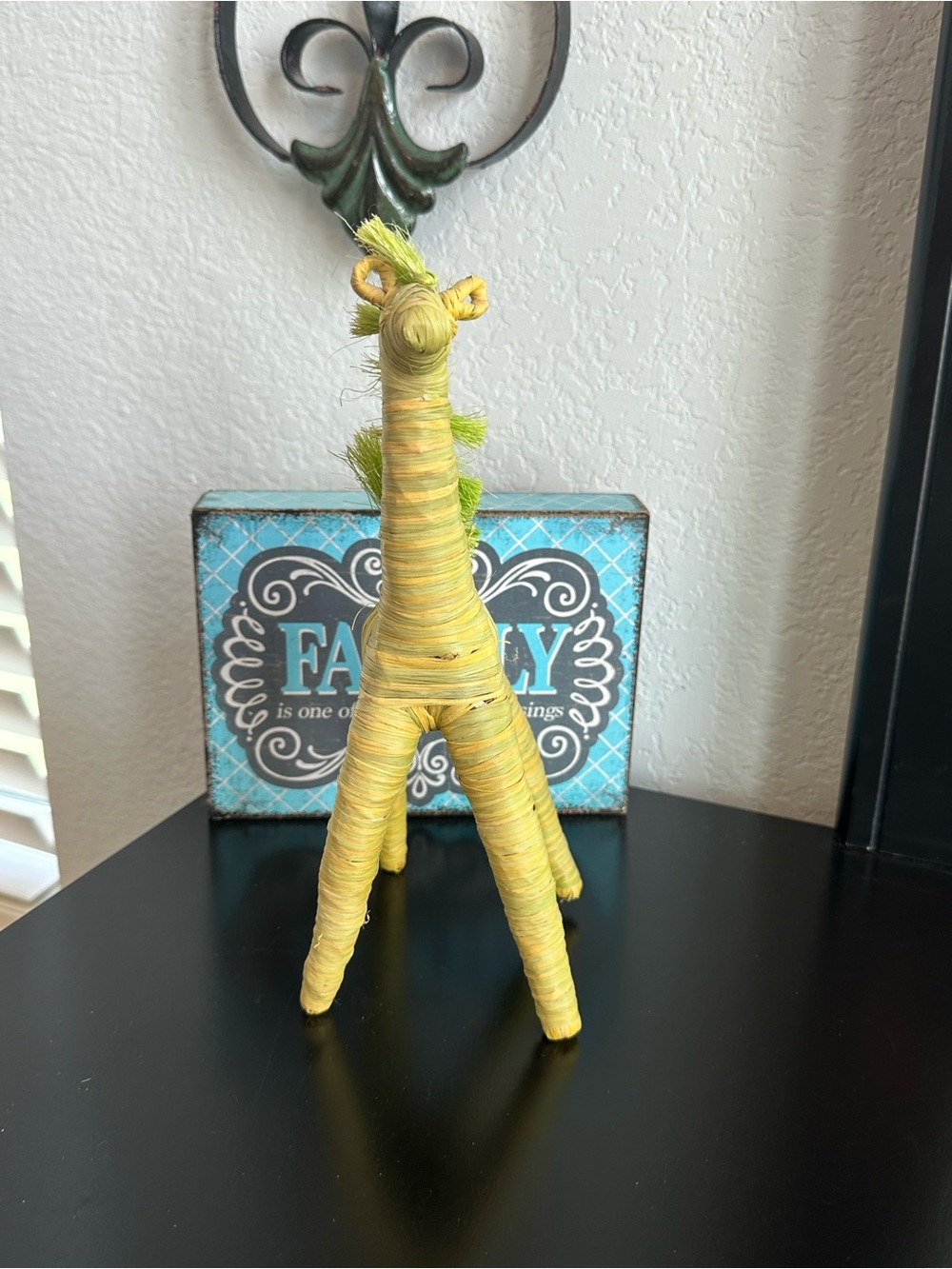 Handcrafted Yellow & Green Decorative Giraffe Figurine